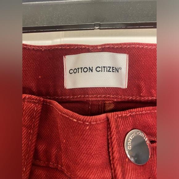 Stylish Red Women's Jeans - Picture 2 of 5